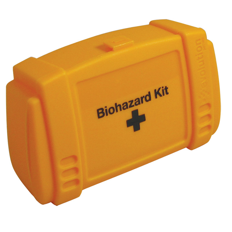 Evolution Small Yellow Biohazard Kit Cases, Empty