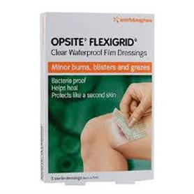 Opsite Flexigrid Waterproof Dressings, 6x7cm (Pack of 100)