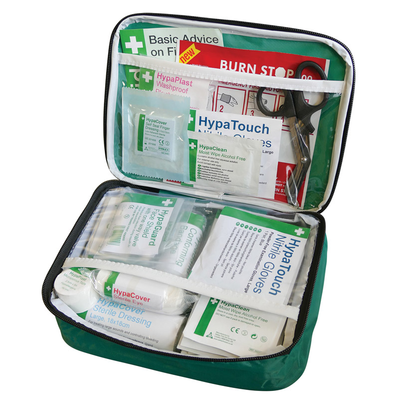 British Standard Compliant First Aid Kit in Nylon Case, Small