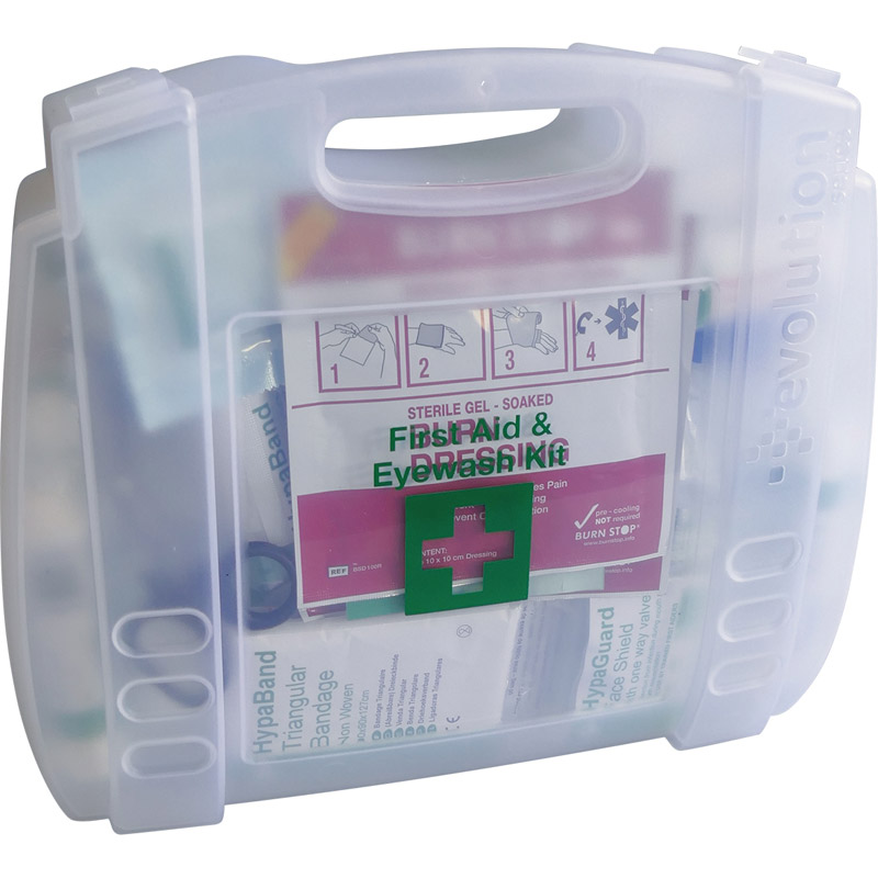 Evolution British Standard Compliant First Aid & Eyewash Kit