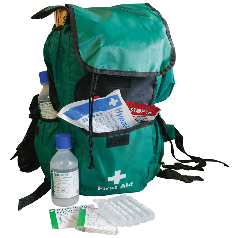 British Standard Compliant Comprehensive First Aider Rucksack