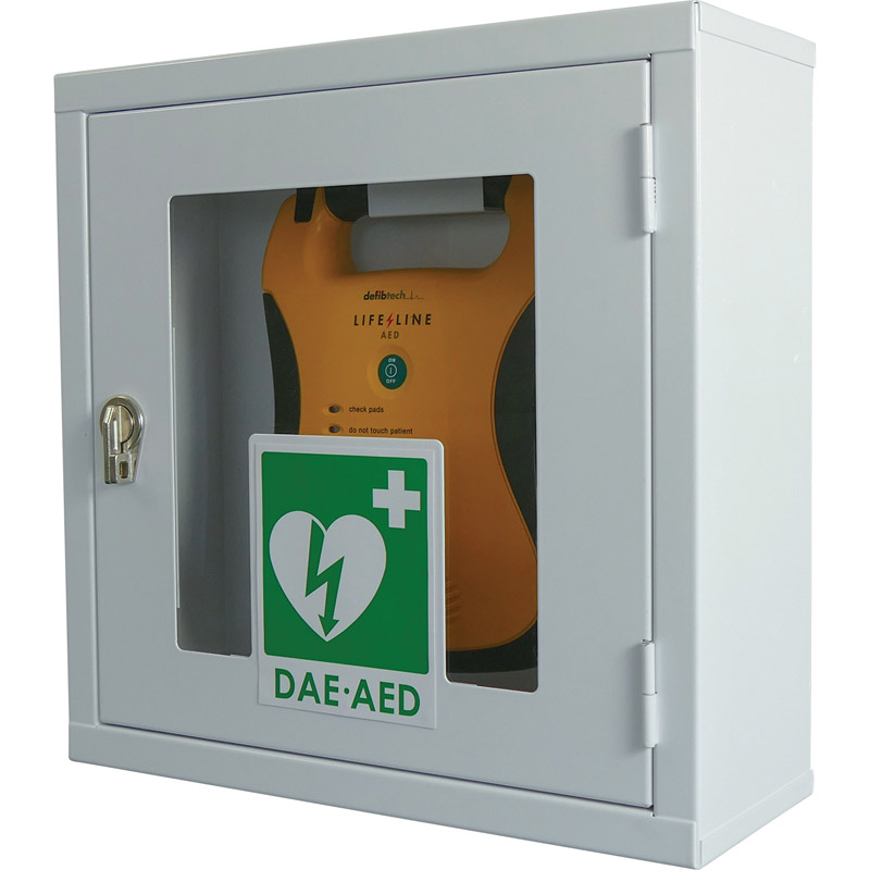 Defibrillator Thumb Lock Cabinet