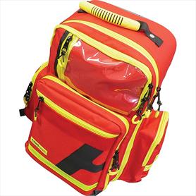 Emergency Backpack, Large, Polyester, Red