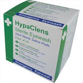 HypaClens Sterile Eyewash Pods, (Pack of 25)