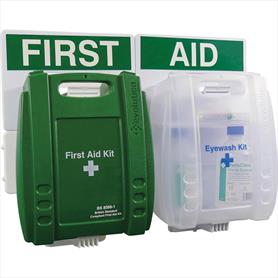 Evolution British Standard Compliant Eyewash & First Aid Point, Small, 43x56cm