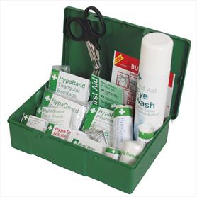 British Standard Compliant Travel First Aid Kit with Eyewash Spray