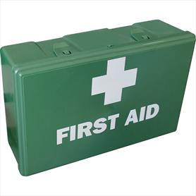 Car and Taxi First Aid Kit in Square Green Case