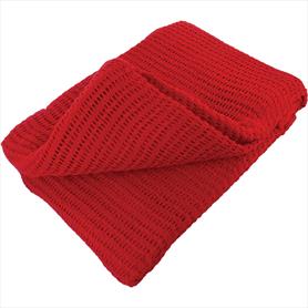 100% Cotton Blanket, Red