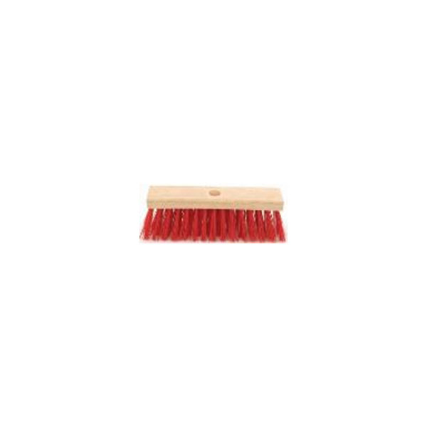 11" Stiff Red Pvc Broom Head 