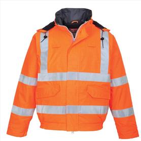 Bizflame Rain Hi-Vis Antistatic FR Bomber Jacket