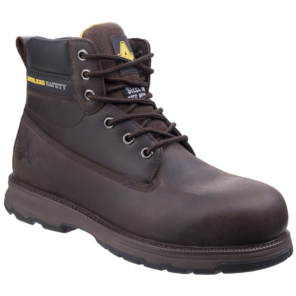 AS170 Lightweight Full Grain Leather Safety Boot Brown