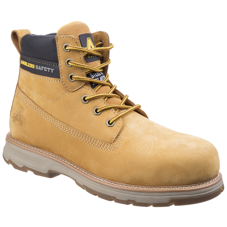 AS170 Lightweight Full Grain Leather Safety Boot Honey