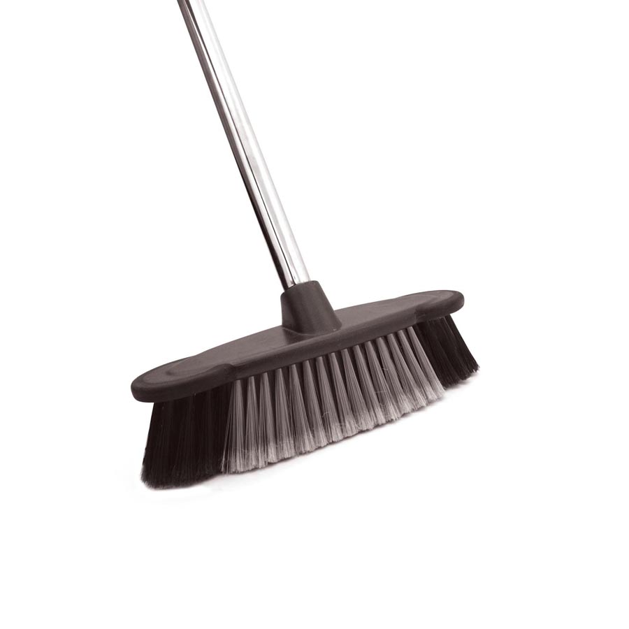 Soft Bristle Plastic Broom with Handle 