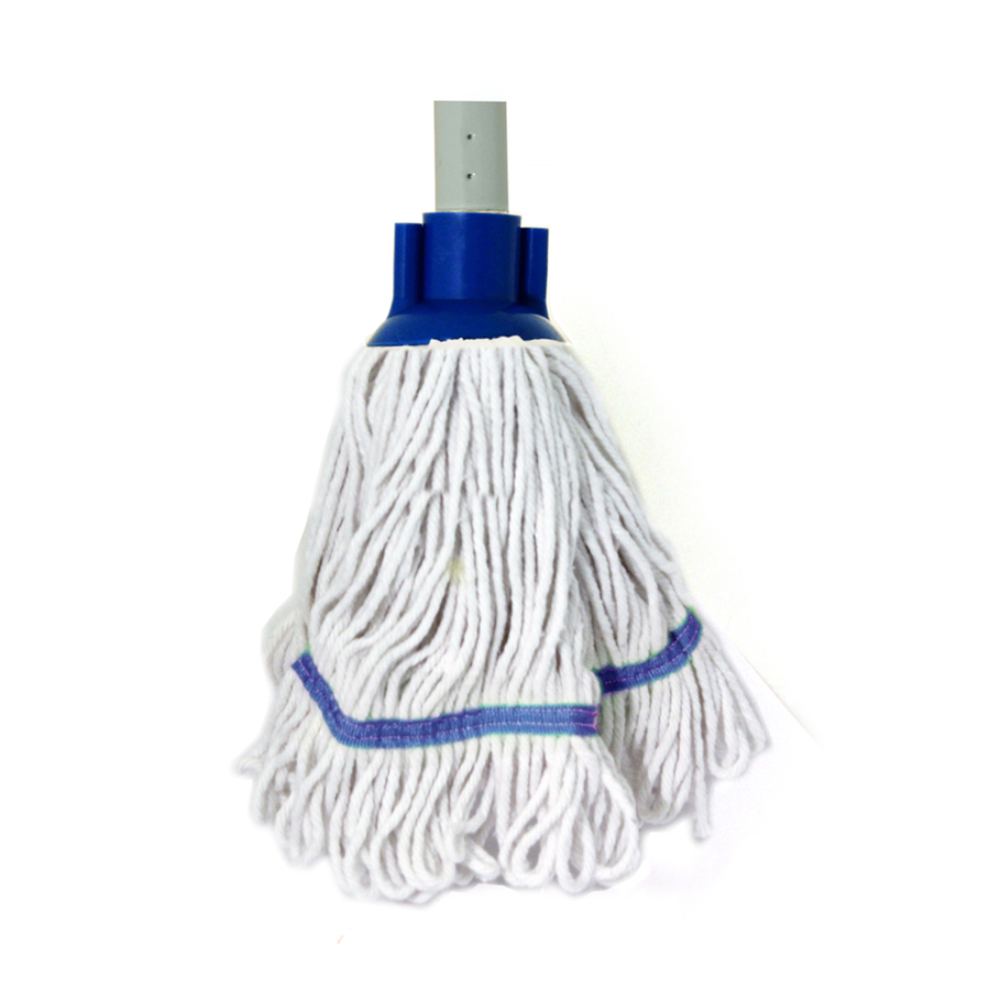 Mini Blended Socket Mop Head with Blue Cap and Banding