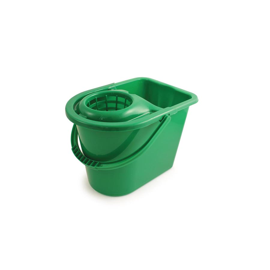 15 Litre Green Contract Mop Bucket 