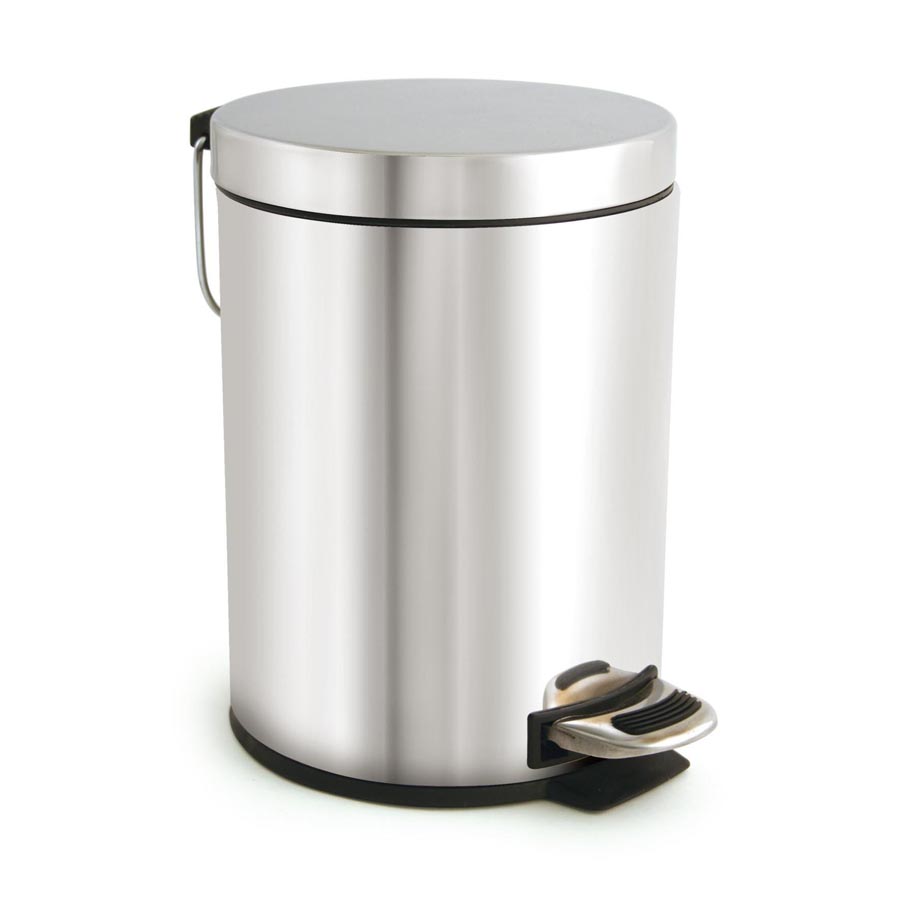 5 Litre Stainless Steel Pedal Bin 