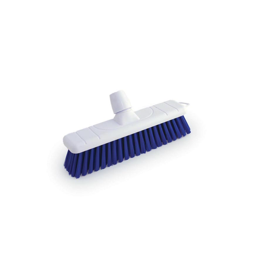 12" Soft Hygiene Blue Bristle Broom