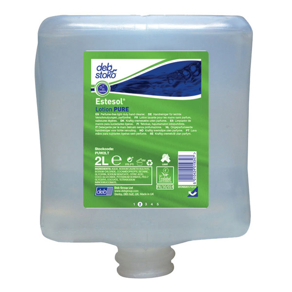 Deb Estesol Lotion Pure Wash 2L (CS 4) PUW2LT