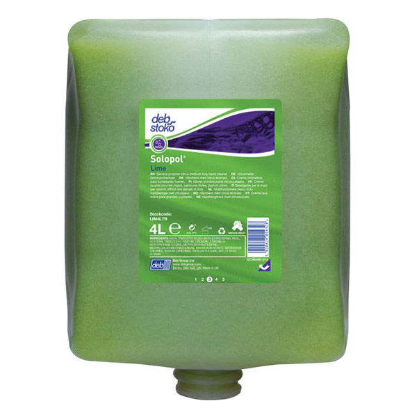 Deb Solopol Lime Heavy Duty Hand Cleanser 4L (CS 4) LIM4LTR