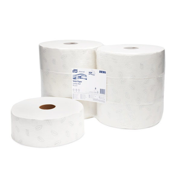Tork Jumbo Toilet Roll 360M White 2Ply (CS 6) 120257