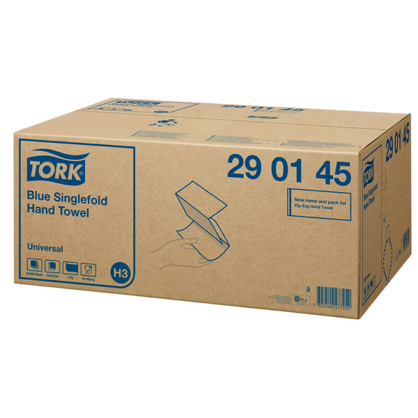 Tork S Fold Hand Towel Blue 200 Sheet 1Ply (CS 4,000) 290145