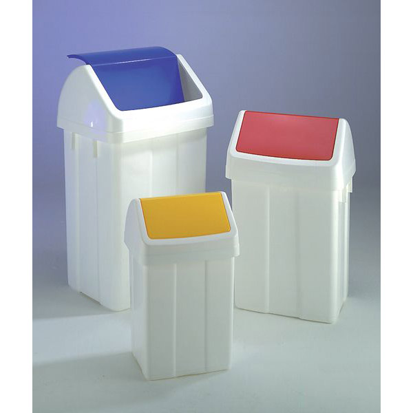 12 Litre Colour Coded Swing Bin - Blue