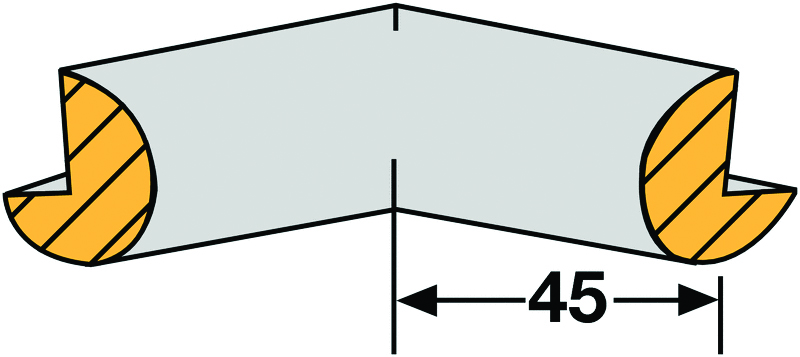 Foam Edge Protector - Semi-Circular (Internal Corners)
