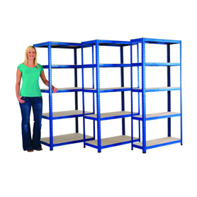 175kg Economy Safety Shelving - 1780 x 900mm x  450mm (HxWxD)