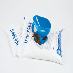 Ice Melt & Spreader Kits ( 1 x Hand held spreader and 2 x 10kg bags of Ice Melt)