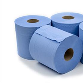 2Ply Blue CentreFeed Rolls 1x6 6.59  150M x 180mm x 70mm 417 Sheets