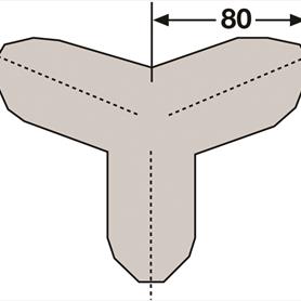 Foam Edge Protector - Trapeze (External Tri Corners)