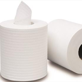 2Ply White CentreFeed Rolls  1x6 6.59  150M x 180mm x 70mm 417 Sheets