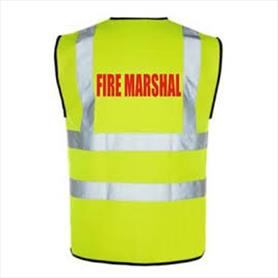 Fire Marshal Yellow Waistcoats  S/M