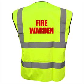 Fire Warden Yellow Waistcoats S/M