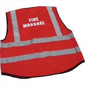 Fire Marshal Red Waistcoat S/M