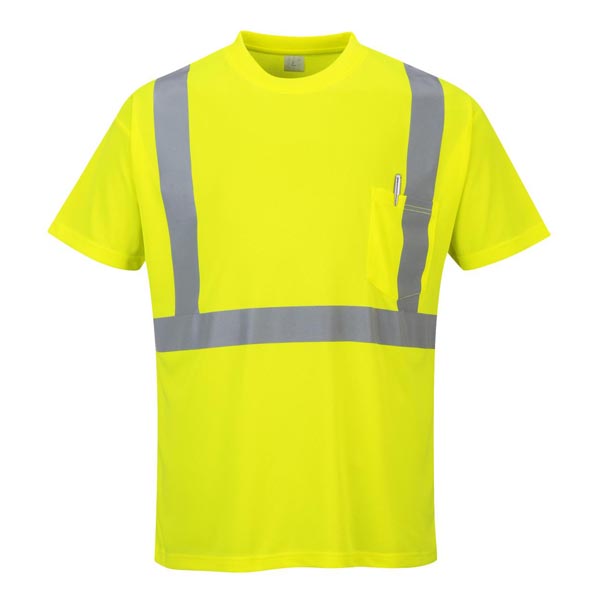 hi vis t shirt with pocket