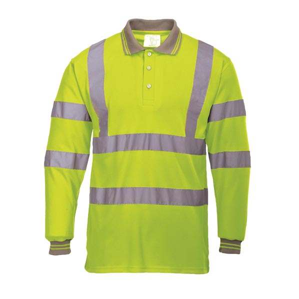 Hi-Vis Long Sleeved Polo