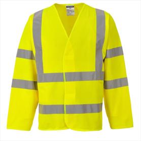 Hi-Vis Two Band & Brace Sleeved Vest