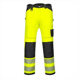 PW303 - PW3 Hi-Vis Lightweight Stretch Work Trousers Yellow/Black