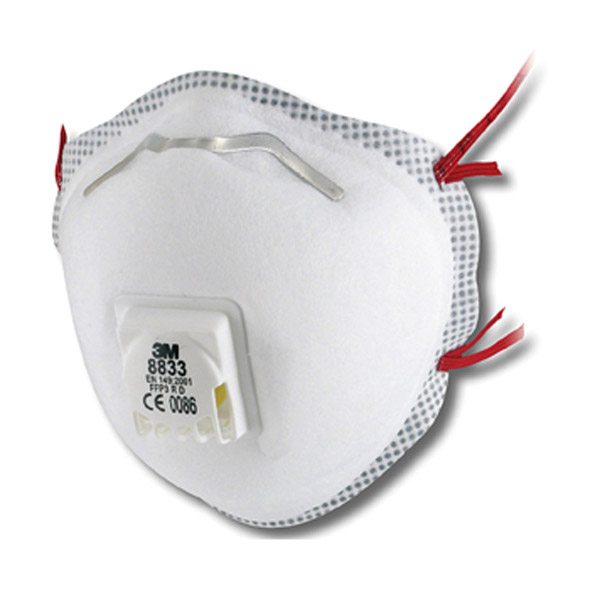 3M™ 8833 Cup-Shaped Valved Dust/ Mist/Metal Fume Respirator