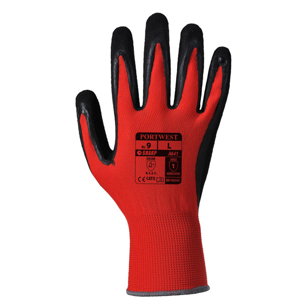 A641 - Red - PU Glove