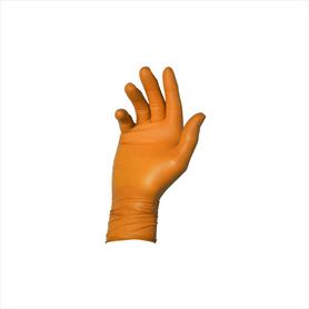 Warrior Fishscale Orange PF Nitrile Gloves