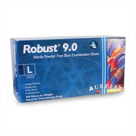 Robust 0.9 Blue Nitrile Disposable Gloves Powder Free
