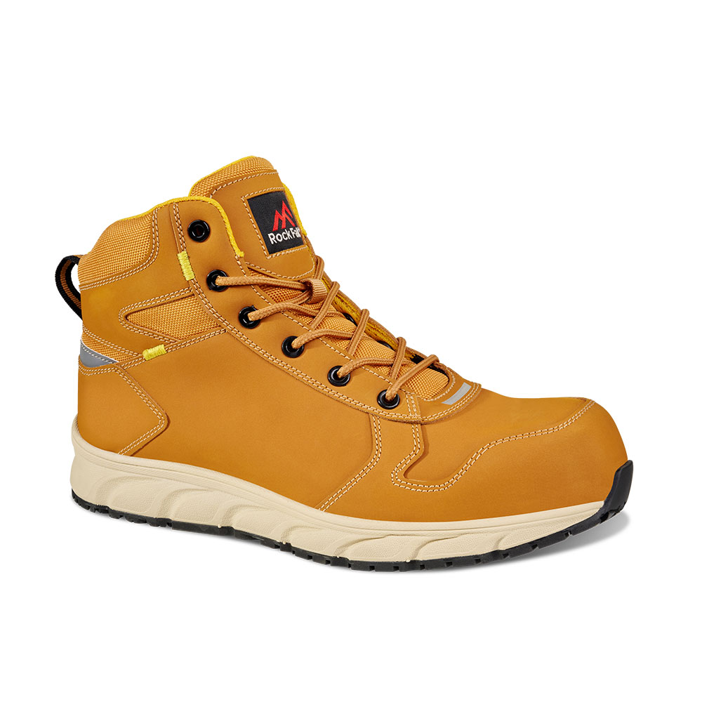 Rock Fall RF113 Sandstone Lightweight Honey Safety Boot Size 6