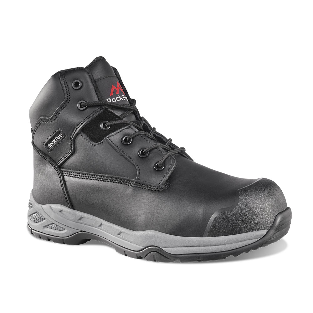 Rock Fall RF440A Flint Black Lightweight Safety Boot Size 6