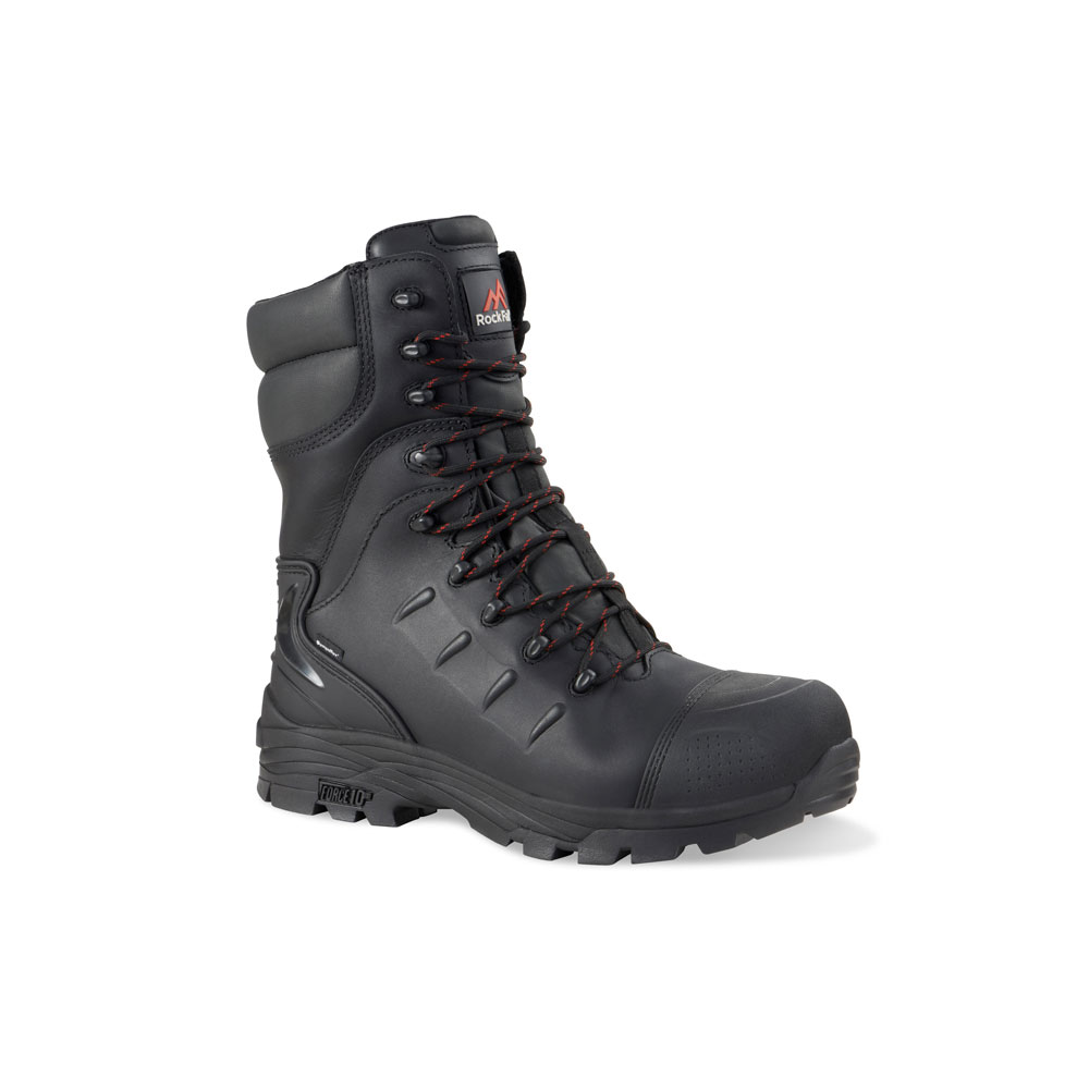 Rock Fall RF540 Monzonite High Leg Internal Metatarsal Waterproof Safety Boot with Side Zip Size 5