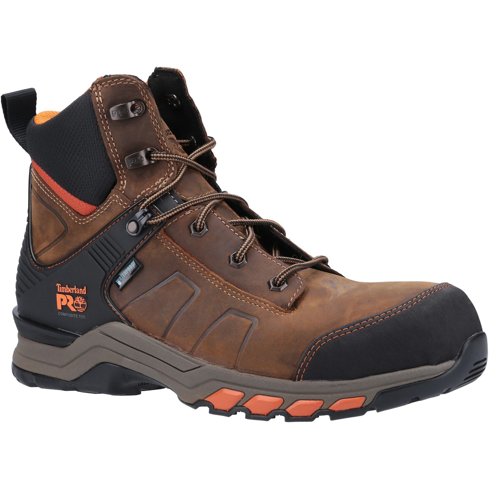 Hypercharge Composite Safety Toe Work Boot Brown/Orange