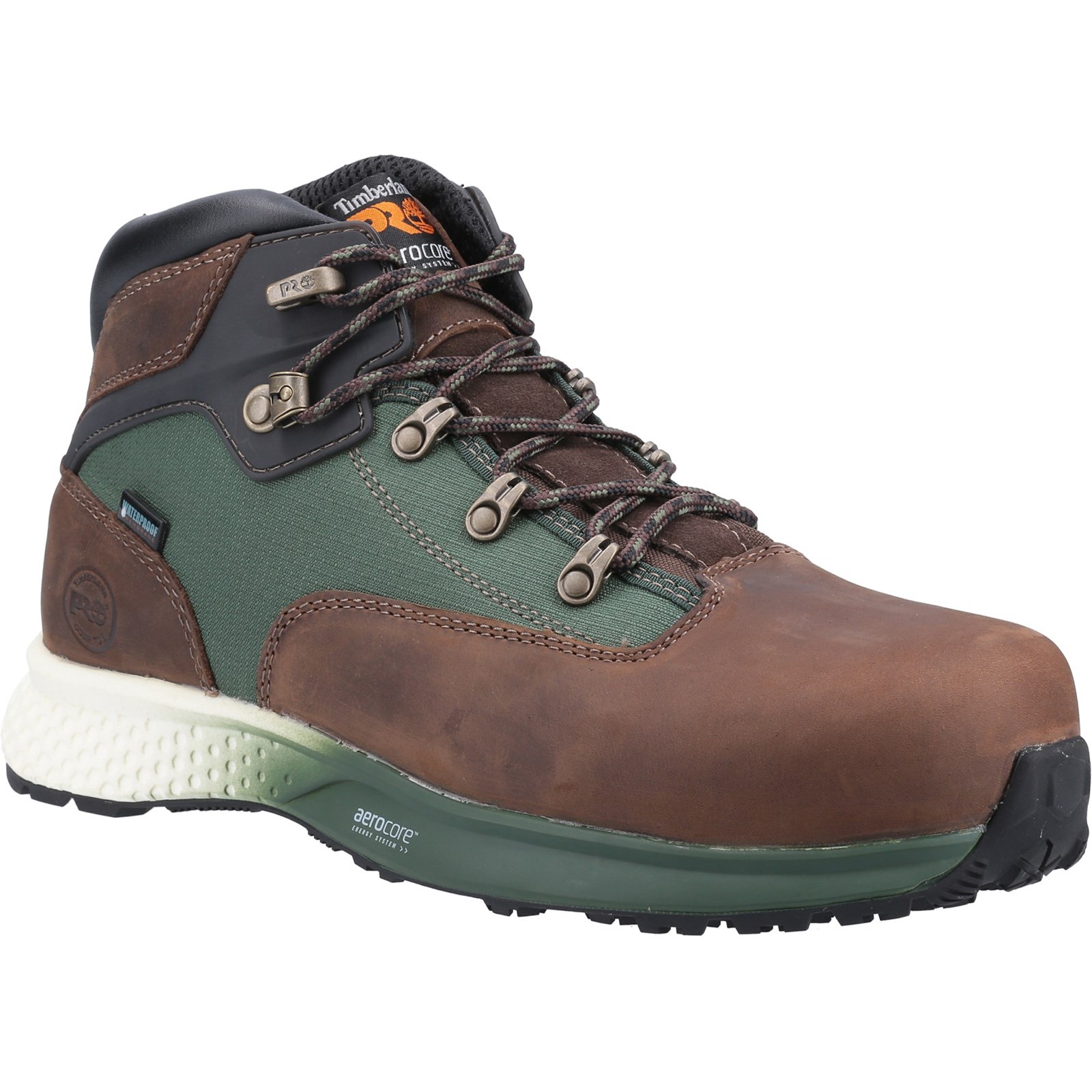 Euro Hiker Composite Safety Boot Brown/Green