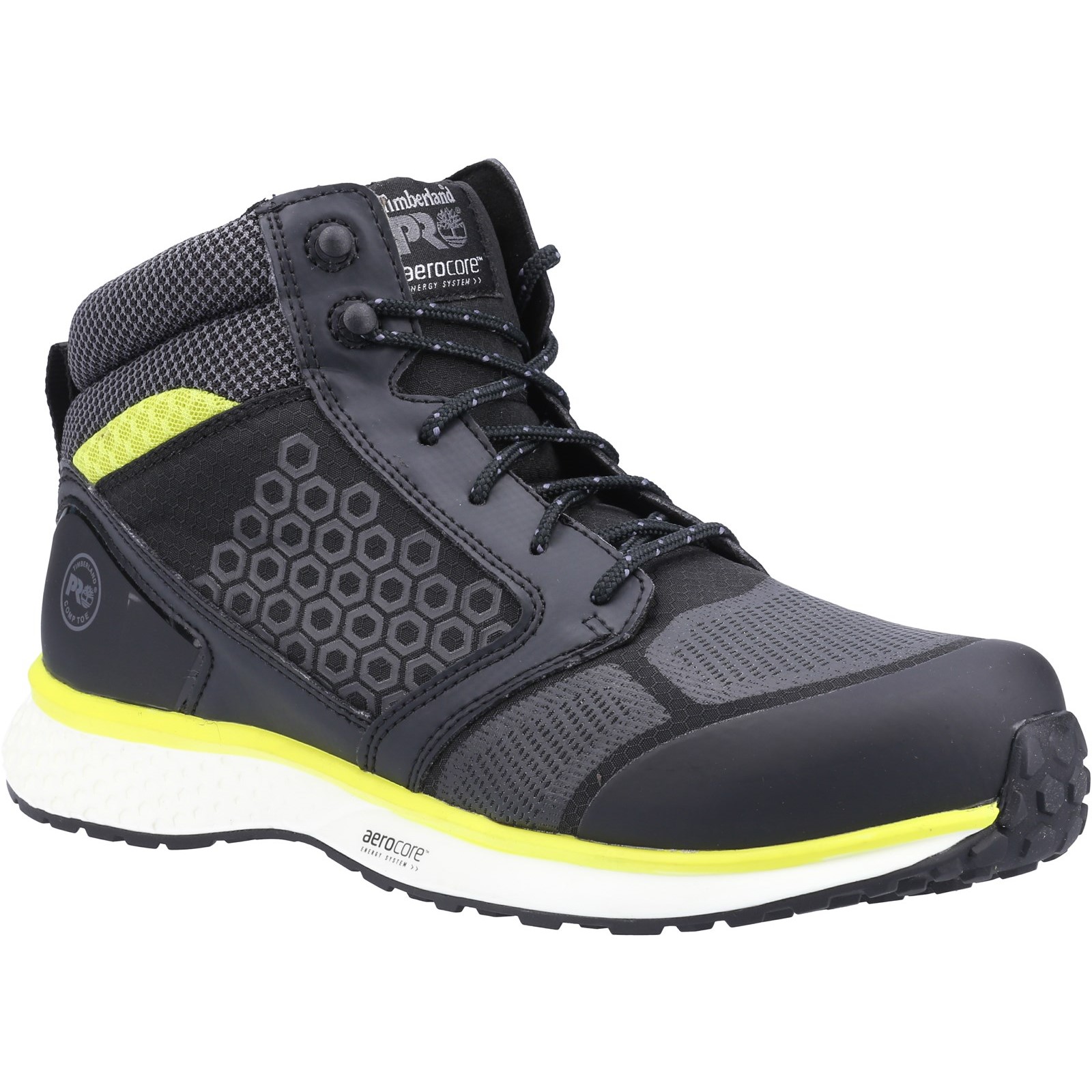 Reaxion Mid Composite Safety Boot Black/Yellow