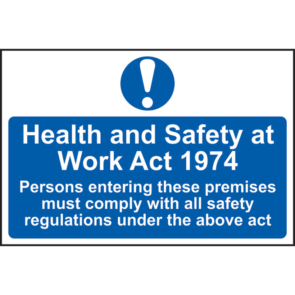 Health & Safety at Work Act 1974 - PVC (300 x 200mm)